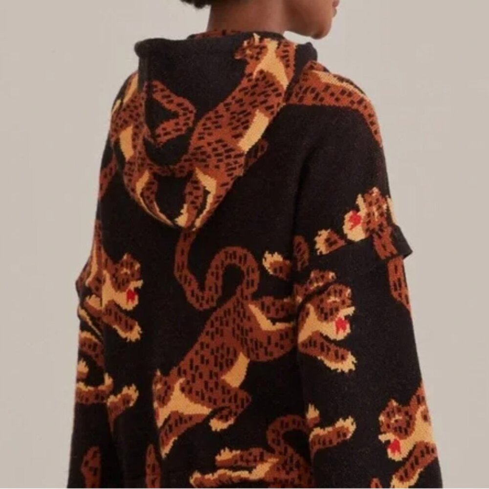 FARM Rio Black Leopards Knit Jacket - Picture 5 of 16